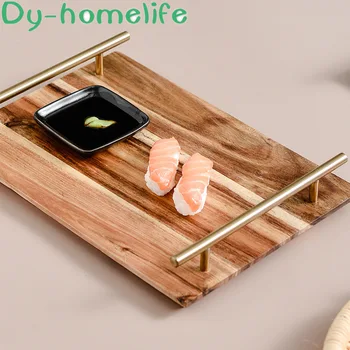 Acacia Wood Storage Tray Japanese Multi-size Dessert Plate with Handle Cake Dessert Plate Fruit Plate Family Storage Storage 
Acacia Wood Storage Tray Japanese Multi-size Dessert Plate with Handle Cake Dessert Plate Fruit Plate Family Storage Storage