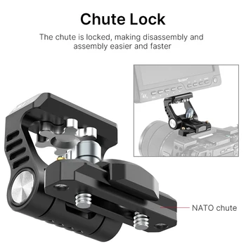 ARRI Locating Monitor Bracket Mount Universal Adjustable DSLR Camera Monitor Adapter NATO Monitor Mount With 1/4 Screw for Sony
ARRI Locating Monitor Bracket Mount Universal Adjustable DSLR Camera Monitor Adapter NATO Monitor Mount With 1/4 Screw for Sony