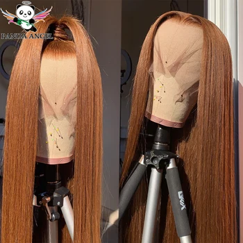 #30 Ginger Colored Human Hair Wig Pre Plucked 28Inches Remy Indian Straight Lace Front Human Hair Wigs For Black Women Panda
#30 Ginger Colored Human Hair Wig Pre Plucked 28Inches Remy Indian Straight Lace Front Human Hair Wigs For Black Women Panda