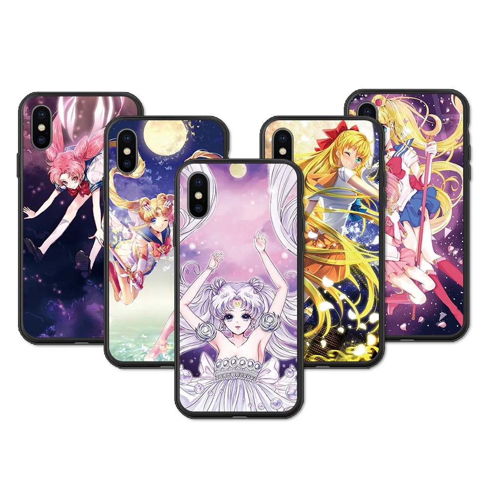 Чехол для телефона SAILOR MOON Tsukino Usagi iPhone 11 Pro Max X XS XR 8 7 6 5 s Plus мягкий силиконовый чехол