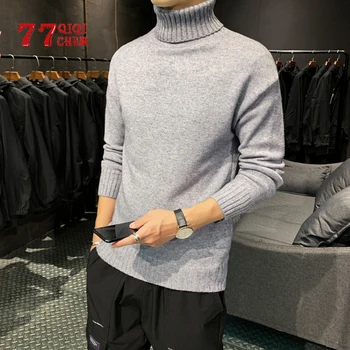 Turtleneck Sweater Men Autumn Winter Slim Fit Knitwear Thick Warm Mens Sweaters Solid Color Long Sleeve Pullover Men Size 2XL
Turtleneck Sweater Men Autumn Winter Slim Fit Knitwear Thick Warm Mens Sweaters Solid Color Long Sleeve Pullover Men Size 2XL