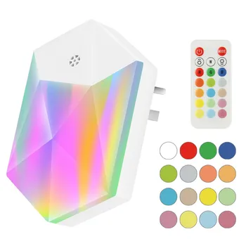 RGB LED Night Light 16 Colors Adjustable Lamp With Remote Control AC100-240V Children Bedside Lighting Bedroom Safety Derocation
RGB LED Night Light 16 Colors Adjustable Lamp With Remote Control AC100-240V Children Bedside Lighting Bedroom Safety Derocation