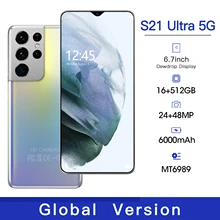 SUMSANG S21 Ultra 5G Smartphone Global Version 6.7 Inch Cellphone 16GB 512GB Qualcomm 888 Celular 6800mAh Cheap Phone
SUMSANG S21 Ultra 5G Smartphone Global Version 6.7 Inch Cellphone 16GB 512GB Qualcomm 888 Celular 6800mAh Cheap Phone