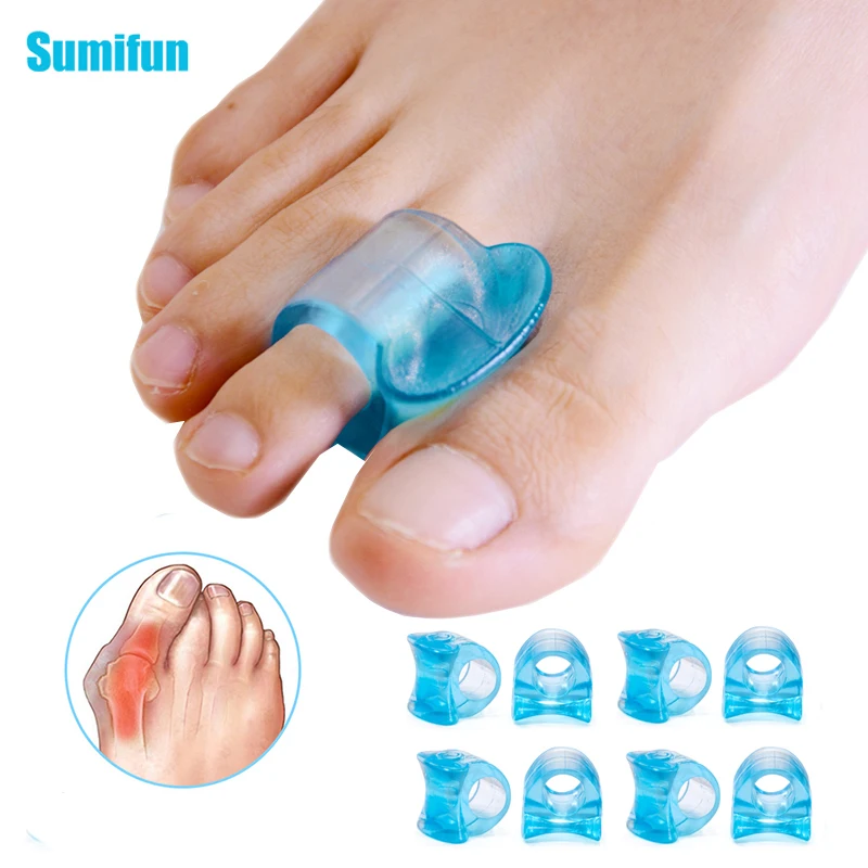 6pcs Transparent Blue Silicone Bunion Spacers Toe Separator Corrector Straightener Hallux Valgus Orthotics Pedicure Foot Care
6pcs Transparent Blue Silicone Bunion Spacers Toe Separator Corrector Straightener Hallux Valgus Orthotics Pedicure Foot Care