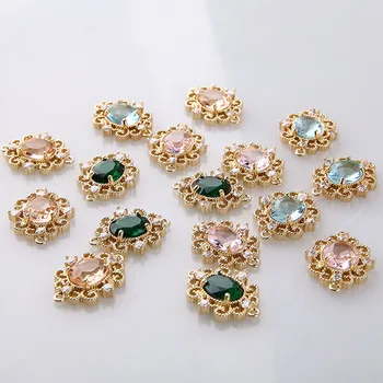 4pcs Vintage Copper-plated crystal Earrings For Women Female gemstone Rhinestone double hanging pendant DIY hairpin material
4pcs Vintage Copper-plated crystal Earrings For Women Female gemstone Rhinestone double hanging pendant DIY hairpin material