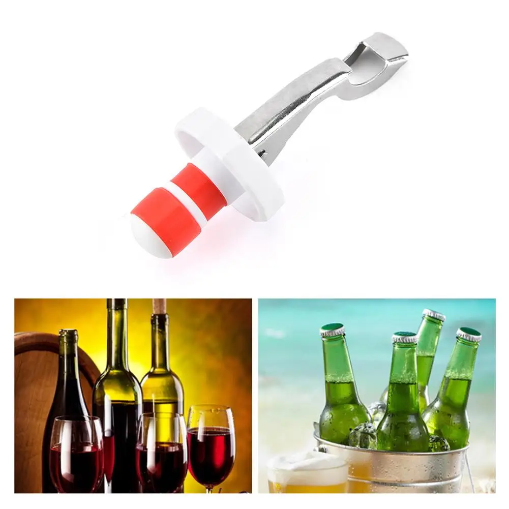 Multifunctional Wine Opener Stainless Steel Beer Corkscrew Wine Stopper Silicone Seal Stopper Bar Kitchen Tools
Multifunctional Wine Opener Stainless Steel Beer Corkscrew Wine Stopper Silicone Seal Stopper Bar Kitchen Tools