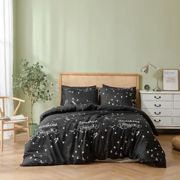 Modern Simple Style Bedclothes 2/3pcs Set Guest Room Bed Linen Set Adults Comforter Bed Duvet Set Black Bedding Set US King
Modern Simple Style Bedclothes 2/3pcs Set Guest Room Bed Linen Set Adults Comforter Bed Duvet Set Black Bedding Set US King