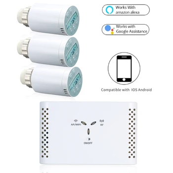 SEA801-APP Wifi Thermostat Controller Heating Accurate TRV Thermostatic Smart Radiator Valve Programmable Remote Controller
SEA801-APP Wifi Thermostat Controller Heating Accurate TRV Thermostatic Smart Radiator Valve Programmable Remote Controller