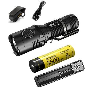 NITECORE MH20 Micro-USB Charging Flashilght CREE XM-L2 U2 max 1000 lumen beam throw 220M Outdoor Sports Torch Tactical Lights
NITECORE MH20 Micro-USB Charging Flashilght CREE XM-L2 U2 max 1000 lumen beam throw 220M Outdoor Sports Torch Tactical Lights