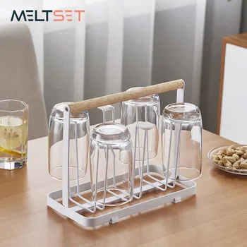 6 Cups Glass Drying Rack Metal Glass Stand Holder Storage Rack Hanging Glass Drainer Household Cup Organizer Kitchen Supplies
6 Cups Glass Drying Rack Metal Glass Stand Holder Storage Rack Hanging Glass Drainer Household Cup Organizer Kitchen Supplies