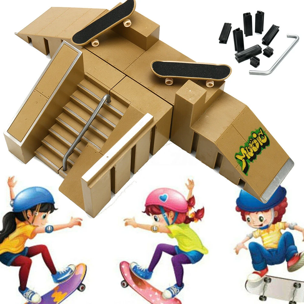 Gift Practice Deck Home ABS Fingerboard Ramp Set Training Props Table Game Mini Sports Children Toy Skate Park Accessories
Gift Practice Deck Home ABS Fingerboard Ramp Set Training Props Table Game Mini Sports Children Toy Skate Park Accessories