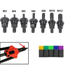 7PCS Metric M3 -M12 Rivet Nut Mandrel Tool And Nose Piece Riveter Tip Spare Part Fits Many Standard Nut Riveters Easy Install
7PCS Metric M3 -M12 Rivet Nut Mandrel Tool And Nose Piece Riveter Tip Spare Part Fits Many Standard Nut Riveters Easy Install
