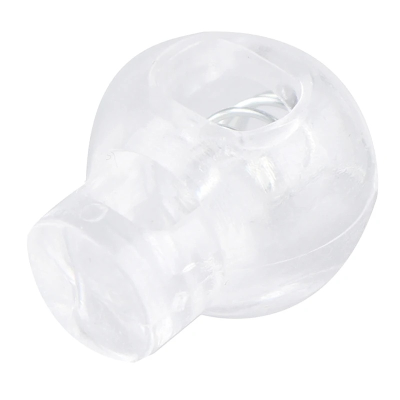 Description Picture 4 of item10pcs Transparent Clear Cord Lock Plastic Stopper Cord Ends Toggles Clip Buckle Frost Shoelace Sportswear DIY Bag Accessories