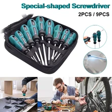 9 pcs Multi Screwdriver Set Multi-Bit Hand Tool Set Repair Torx Screw Driver Screwdrivers Kit Home Useful Hand Tool with Bag
9 pcs Multi Screwdriver Set Multi-Bit Hand Tool Set Repair Torx Screw Driver Screwdrivers Kit Home Useful Hand Tool with Bag