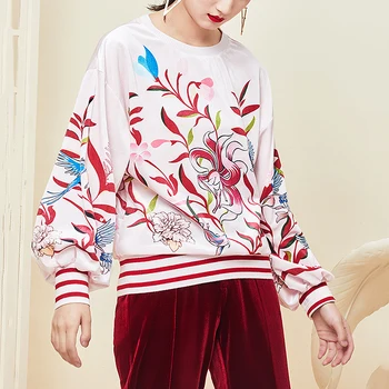 New Style Autumn Spring Women Velvet Sweatshirt Full Sleeve Printed Pullovers Tops Streetwear Casual Loose Clothes Women SL578
New Style Autumn Spring Women Velvet Sweatshirt Full Sleeve Printed Pullovers Tops Streetwear Casual Loose Clothes Women SL578