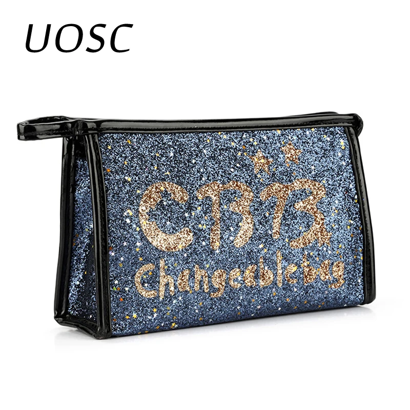 UOSC Women Portable Shiny Multifunction Zipper Travel Cosmetic Bag Letter Makeup Bags PouchToiletry Organizer Holder Beautician
UOSC Women Portable Shiny Multifunction Zipper Travel Cosmetic Bag Letter Makeup Bags PouchToiletry Organizer Holder Beautician
