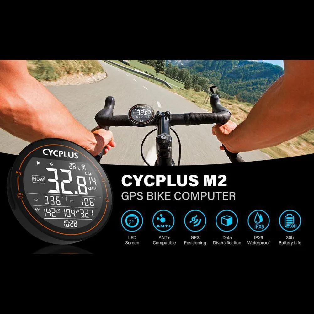 Bike CYCPLUS M2 Wireless GPS Computer Speedometer 2.5 Inch Odometer Stopwatch Bicycle Long Ride Cycling Recording Equipment
Bike CYCPLUS M2 Wireless GPS Computer Speedometer 2.5 Inch Odometer Stopwatch Bicycle Long Ride Cycling Recording Equipment