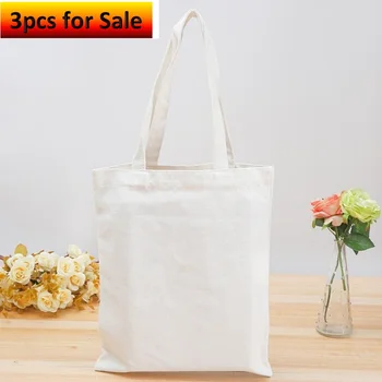 Blank Shopping Bag 3pcs For Sale Large Folding Tote Unisex Blank DIY Original Design Eco Foldable Cotton Bags Canvas Handbag
Blank Shopping Bag 3pcs For Sale Large Folding Tote Unisex Blank DIY Original Design Eco Foldable Cotton Bags Canvas Handbag