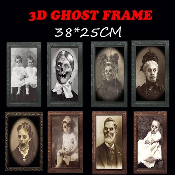 Decorative Painting Halloween Bar Haunted House 3D Ghost Festival Face Change Photo Frame Ghost Frame Horror Portrait Photo 
Decorative Painting Halloween Bar Haunted House 3D Ghost Festival Face Change Photo Frame Ghost Frame Horror Portrait Photo