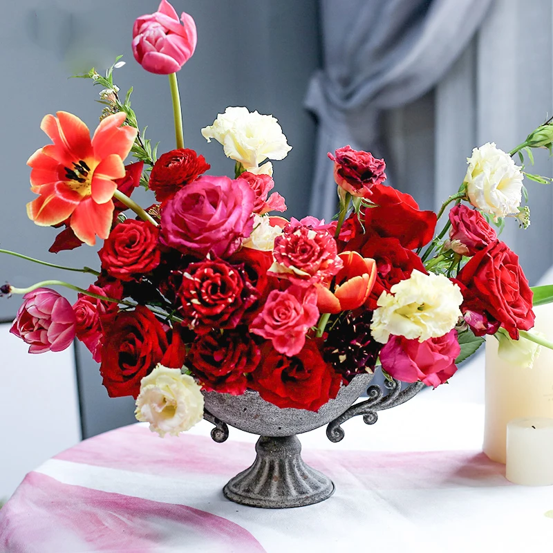 Retro Old Grey Double Ear Tieyi Flower Bottle the Salon Vase Flower Bottle for the Wedding Banquet Flower Ware
Retro Old Grey Double Ear Tieyi Flower Bottle the Salon Vase Flower Bottle for the Wedding Banquet Flower Ware