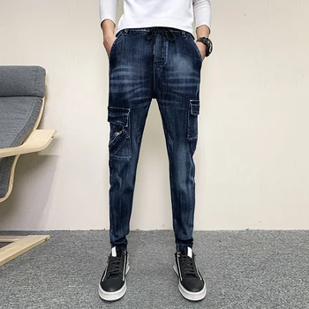 Fashion New Jeans Men Korean Slim Fit Casual Denim Mens Pants All Match Streetwear Side Pockets Solid Jeans Trousers Men 2Colors
Fashion New Jeans Men Korean Slim Fit Casual Denim Mens Pants All Match Streetwear Side Pockets Solid Jeans Trousers Men 2Colors