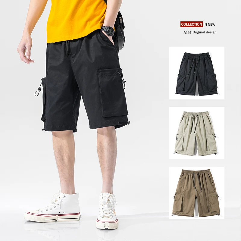 Summer Mens Casual Clothing Designer Oversized Drawstring Shorts for Men Loose Fit Streetwear Cotton Sweatpants Men Cargo Shorts
Summer Mens Casual Clothing Designer Oversized Drawstring Shorts for Men Loose Fit Streetwear Cotton Sweatpants Men Cargo Shorts