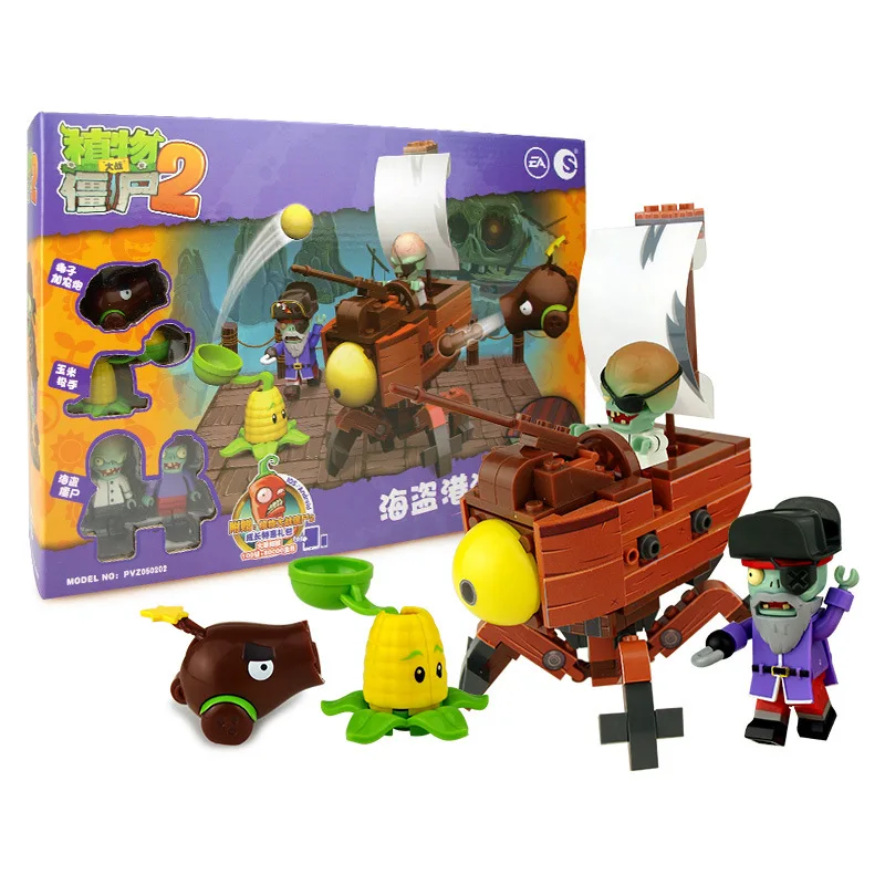 Plant War Zombie 050201 Boxed Building Wild West Pirates Harbor Corpse Toy