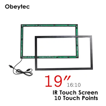 19inch 16:10 USB Infrared touch screen overlay, 10 touch points, support windows, linux, Android
19inch 16:10 USB Infrared touch screen overlay, 10 touch points, support windows, linux, Android