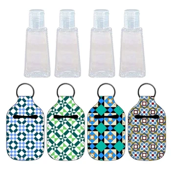 4Pc 30ML Flip Cap Reusable Bottle Travel Hand Sanitizer Keychain Carrier Holders X7YB 
4Pc 30ML Flip Cap Reusable Bottle Travel Hand Sanitizer Keychain Carrier Holders X7YB
