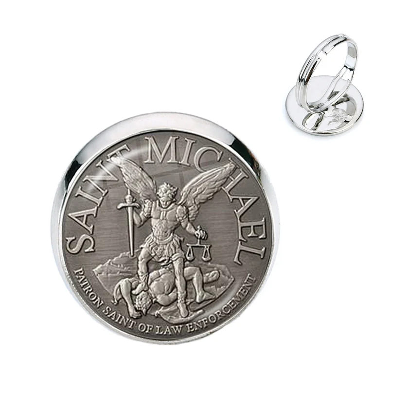 St.Michael Rings Fashion Protect Me Saint Shield Protection Justice Adjustable Rings Talisman Christian Holy Gifts For Friends
St.Michael Rings Fashion Protect Me Saint Shield Protection Justice Adjustable Rings Talisman Christian Holy Gifts For Friends