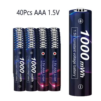40pcs AAA 1.5V 1000mAh Battery Rechargeable Lithium Polymer Battery with LED Indicator
40pcs AAA 1.5V 1000mAh Battery Rechargeable Lithium Polymer Battery with LED Indicator
