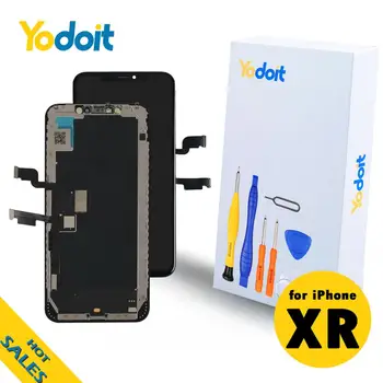 Yodoit for iPhone XR Screen Replacement Touch Digitizer Screen Assembly LCD Completed Camera Holder Waterproof adhesive+Tools
Yodoit for iPhone XR Screen Replacement Touch Digitizer Screen Assembly LCD Completed Camera Holder Waterproof adhesive+Tools