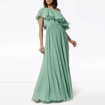 Gedivoen Fashion Runway Summer Dress Women Solid One-Shoulder Draped Midi Dress Modern Elegant Party Female Dresses Vestidos 
Gedivoen Fashion Runway Summer Dress Women Solid One-Shoulder Draped Midi Dress Modern Elegant Party Female Dresses Vestidos
