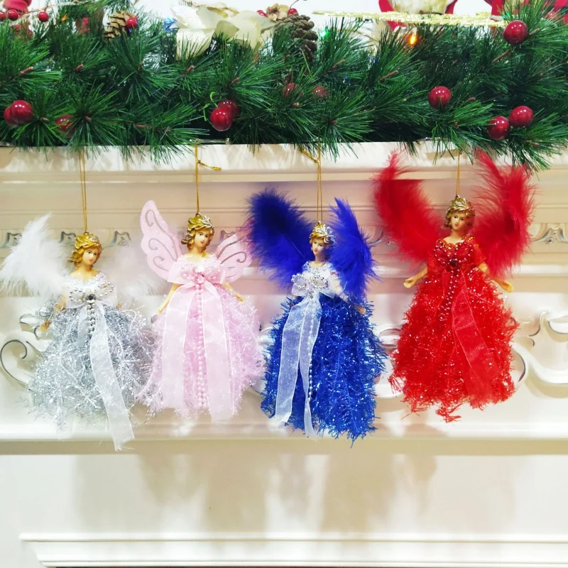 Christmas Hanging Ornament Angel Dolls With Feather Wings Ornament Festival Party Window Showcase Doll Holiday Gift Decoration
Christmas Hanging Ornament Angel Dolls With Feather Wings Ornament Festival Party Window Showcase Doll Holiday Gift Decoration