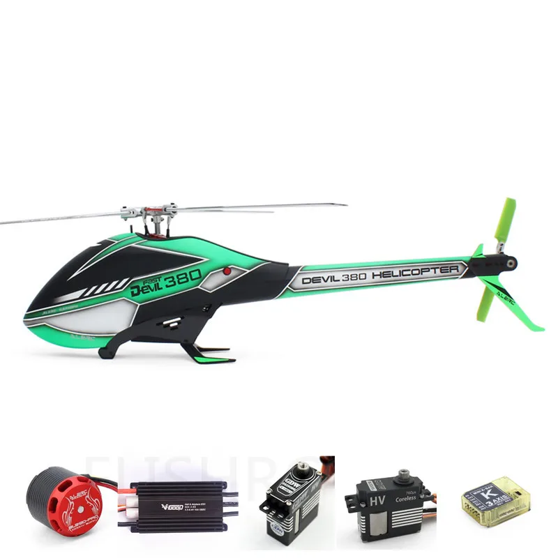 ALZRC - Devil 380 TBR Super Combo Helicopter Frame GDW Servo Constant Speed ESC with BEC RC Helicopter- Silver - 2019
ALZRC - Devil 380 TBR Super Combo Helicopter Frame GDW Servo Constant Speed ESC with BEC RC Helicopter- Silver - 2019
