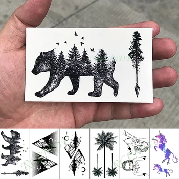 Waterproof Temporary Tattoo Sticker Bear Tree forest unicorn Fake Tatto Hand Arm Foot Flash Tatoo for Kid Girl Men Women
Waterproof Temporary Tattoo Sticker Bear Tree forest unicorn Fake Tatto Hand Arm Foot Flash Tatoo for Kid Girl Men Women