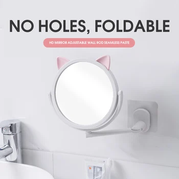 Wall Mirrors Makeup Mirror Extend Bathroom Cosmetic Makeup Mirrors Shaving Faced Rotatalbe Mirror Professional Makeup Tool
Wall Mirrors Makeup Mirror Extend Bathroom Cosmetic Makeup Mirrors Shaving Faced Rotatalbe Mirror Professional Makeup Tool