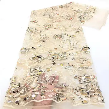 2020 high quality French sequence sequins net lace,African tulle mesh sequence lace fabric for party dress 5yards/lot RL0301-1
2020 high quality French sequence sequins net lace,African tulle mesh sequence lace fabric for party dress 5yards/lot RL0301-1