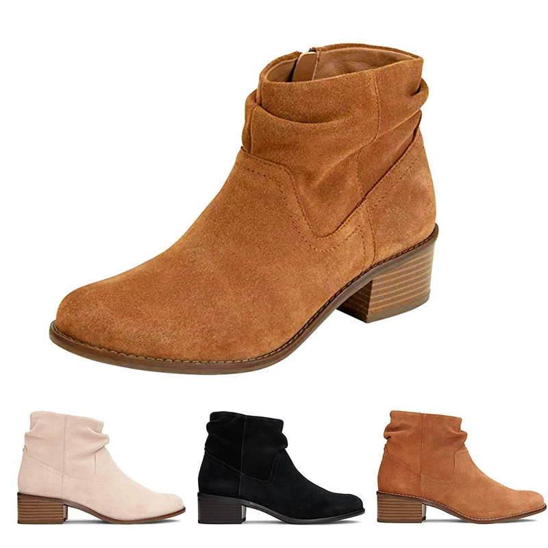 WENYUJH Shoe Woman Chunky Heel Ankle Boots Autunm Women Ankle Boots Solid Color Zapatos De Mujer Casual Comfortable Winter Shoes
WENYUJH Shoe Woman Chunky Heel Ankle Boots Autunm Women Ankle Boots Solid Color Zapatos De Mujer Casual Comfortable Winter Shoes
