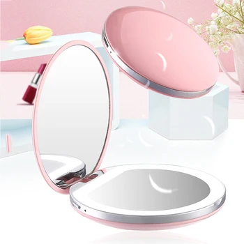 Portable LED Makeup Mirror Luminous Light Mini Mirror Makeup Makeup Portable Beautiful Round Luminous Mirror Gift for Women
Portable LED Makeup Mirror Luminous Light Mini Mirror Makeup Makeup Portable Beautiful Round Luminous Mirror Gift for Women