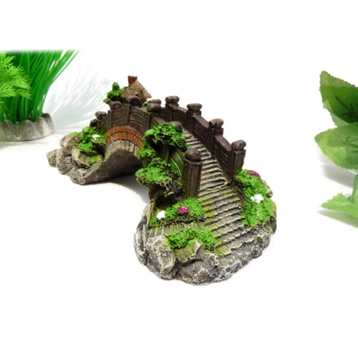 Landscape Fish Tank Decor Rock Bridge Landscape Fish Tank Decor Rock Bridge