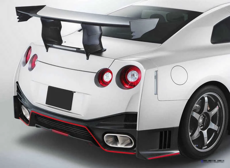 For Nissan GTR R35 N-ATTK Style Carbon Fiber Rear Spoiler (Included Lights) Glossy Finish High Stand Trunk Wing Spliiter Kit
For Nissan GTR R35 N-ATTK Style Carbon Fiber Rear Spoiler (Included Lights) Glossy Finish High Stand Trunk Wing Spliiter Kit