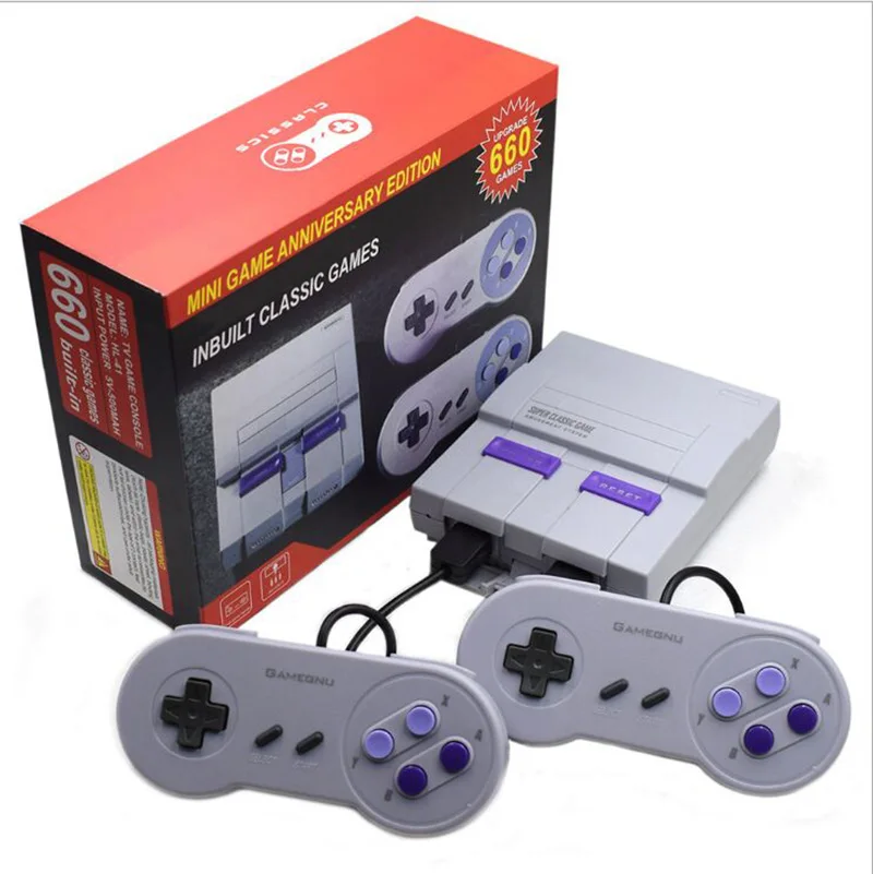For NES 8Bit Mini Retro Video Game Console Built-in 660 Classic Games Family Video Game Console Handheld Gaming Player+2 Gamepad
For NES 8Bit Mini Retro Video Game Console Built-in 660 Classic Games Family Video Game Console Handheld Gaming Player+2 Gamepad