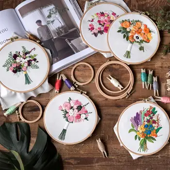 1 Set DIY Embroidery Tools 8 Inch Round Embroidery Base With 5 Pack Mixed Material Kit For DIY Women Starter Embroidery Pactice
1 Set DIY Embroidery Tools 8 Inch Round Embroidery Base With 5 Pack Mixed Material Kit For DIY Women Starter Embroidery Pactice