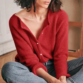 Pure Button Cardigan Sweatshirt Women Fashion Excellent Polyester and French Velvet Fabric Long Sleeve Bottoming T-shirts
Pure Button Cardigan Sweatshirt Women Fashion Excellent Polyester and French Velvet Fabric Long Sleeve Bottoming T-shirts