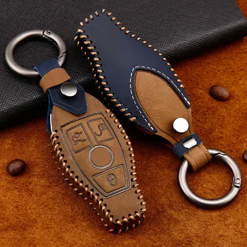 Leather Car Key Cover Auto Remote Key Shell Case Protector for Mercedes Benz W203 W210 W204 W212 W213 W176 GLC CLA CLK
Leather Car Key Cover Auto Remote Key Shell Case Protector for Mercedes Benz W203 W210 W204 W212 W213 W176 GLC CLA CLK