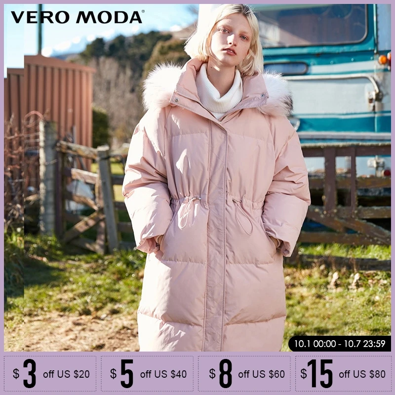 Vero Moda Autumn & Winter Mid-length Raccoon Fur Collar Hooded Down Jacket|318412517
Vero Moda Autumn & Winter Mid-length Raccoon Fur Collar Hooded Down Jacket|318412517