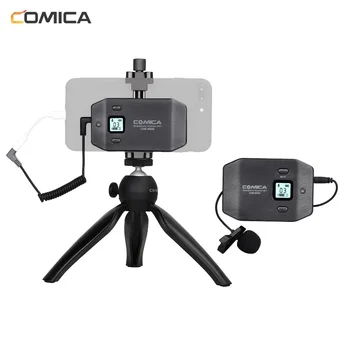 COMICA 6-Channel UHF Wireless Smartphone Lavalier Microphone System with Phone Clamp Mini Tripod for Mobile Live Video mic
COMICA 6-Channel UHF Wireless Smartphone Lavalier Microphone System with Phone Clamp Mini Tripod for Mobile Live Video mic