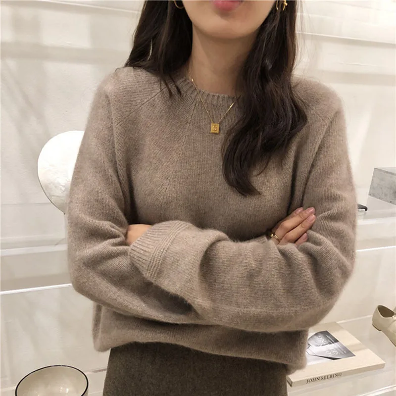 JINJIAXIAN autumn and winter new cashmere sweater for women round neck loose sweater thick sweater women Wool Base sweater
JINJIAXIAN autumn and winter new cashmere sweater for women round neck loose sweater thick sweater women Wool Base sweater