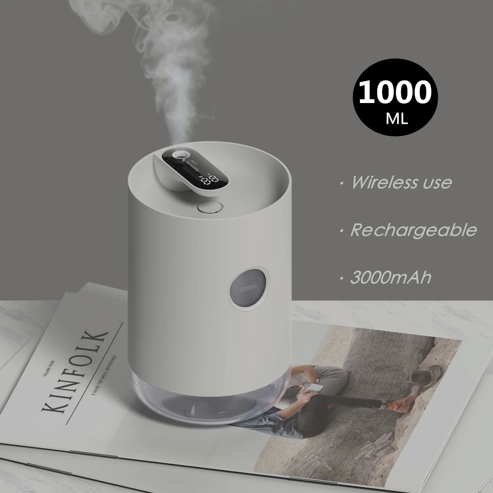 2019 new 1L rechargeable aromatherapy humidifier with 3000mAh battery essential oil diffuser usb air aroma diffuser for home
2019 new 1L rechargeable aromatherapy humidifier with 3000mAh battery essential oil diffuser usb air aroma diffuser for home